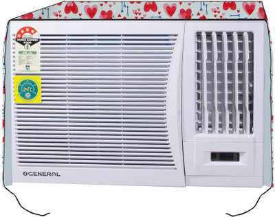 AAVYA UNIQUE FASHION Air Conditioner  Cover(Width: 68.58 cm, Red,White)