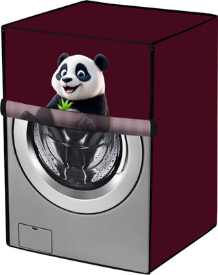 Amodori Front Loading Washing Machine  Cover(Width: 69 cm, Maroon, White)