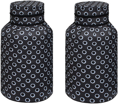 Star Weaves Gas Cylinder  Cover(Width: 54 cm, Black)