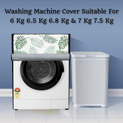 Wings Star Front Loading Washing Machine  Cover(Width: 54 cm, Green)