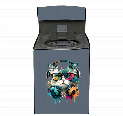 Delideal Top Loading Washing Machine  Cover(Width: 61 cm, Grey)
