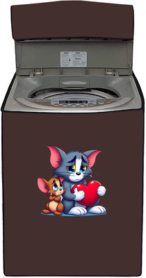 SO HOMEFURNISHING Top Loading Washing Machine  Cover(Width: 55 cm, Brown)
