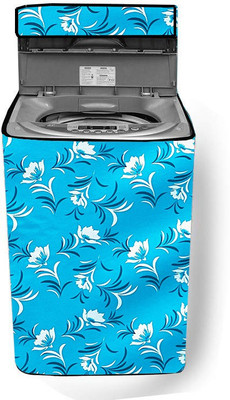 JM Homefurnishings Top Loading Washing Machine  Cover(Width: 51 cm, Sky Blue, White)