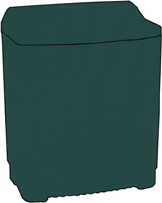 JM Homefurnishings Semi-Automatic Washing Machine  Cover(Width: 84 cm, Green)