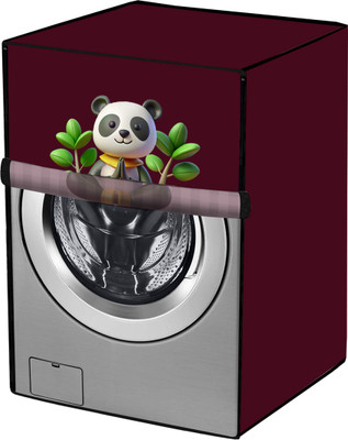 Amodori Front Loading Washing Machine  Cover(Width: 64 cm, Maroon, Green)