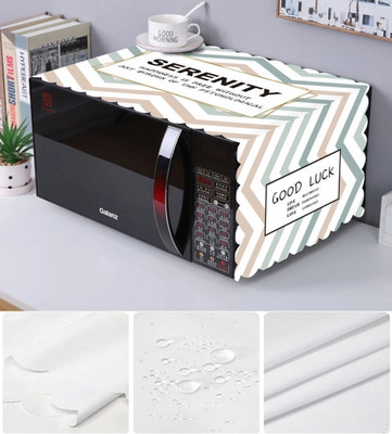 DARSHANAM WORLD Microwave Oven  Cover(Width: 100 cm, BLACK, WHITE)