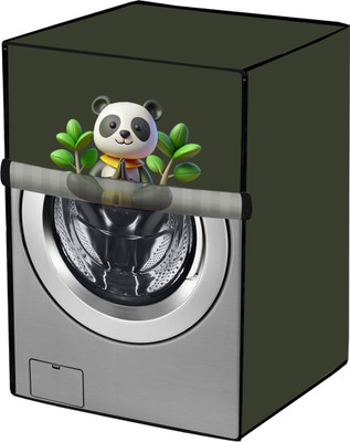 Amodori Front Loading Washing Machine  Cover(Width: 64 cm, Green, White)