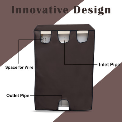 Glory Care Front Loading Washing Machine  Cover(Width: 60 cm, Brown)