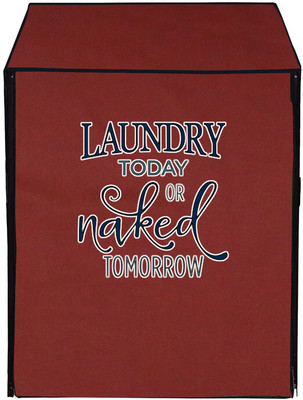 Archistylo Front Loading Washing Machine  Cover(Width: 64 cm, Maroon)