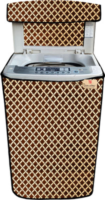 GURU-ISHMA Top Loading Washing Machine  Cover(Width: 58.5 cm, Brown, Yellow)