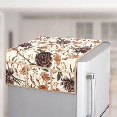E-Retailer Refrigerator  Cover(Width: 53 cm, Brown)