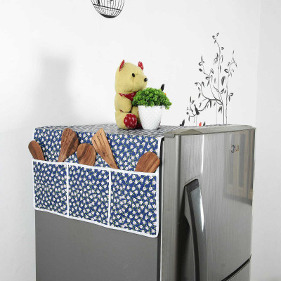 AgrohA Fridge Mat(Width: 53 cm, Blue Printed)