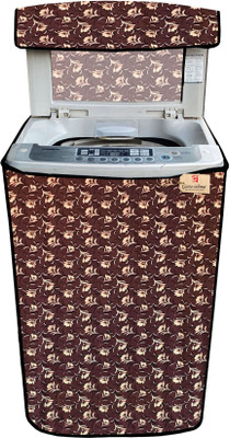 GURU-ISHMA Top Loading Washing Machine  Cover(Width: 58.42 cm, Maroon, Beige)