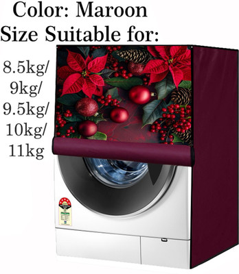 Declooms Front Loading Washing Machine  Cover(Width: 63.5 cm, Red)