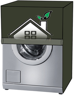 KVAR Front Loading Washing Machine  Cover(Width: 69 cm, Green)