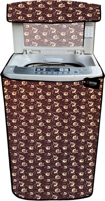 SHYMOR Top Loading Washing Machine  Cover(Width: 59 cm, Brown, Beige)