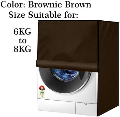 Declooms Front Loading Washing Machine  Cover(Width: 61 cm, Brown)