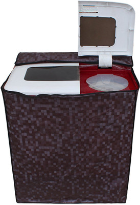 Fabfurn Semi-Automatic Washing Machine  Cover(Width: 82.55 cm, Brown)