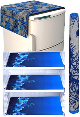 RichBox Refrigerator  Cover(Width: 54 cm, Blue)