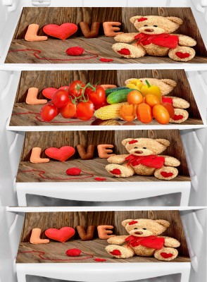 REVEXO Fridge Mat(Width: 32 cm, Multicolor, Transparent)