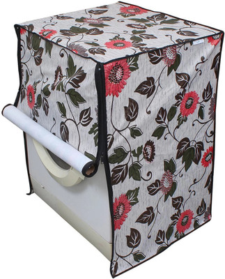 Homeify Front Loading Washing Machine  Cover(Width: 61 cm, Grey, Printed)