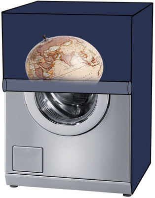 KVAR Front Loading Washing Machine  Cover(Width: 69 cm, Blue)