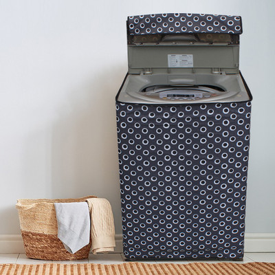 Dream Care Top Loading Washing Machine  Cover(Width: 58.42 cm, Grey, Black)