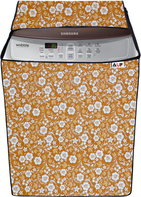 AAVYA UNIQUE FASHION Top Loading Washing Machine  Cover(Width: 63.7 cm, White,Yellow)