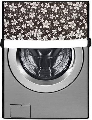 SAVEIT Front Loading Washing Machine  Cover(Width: 58 cm, Black, White)