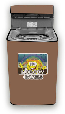 Hizing Top Loading Washing Machine  Cover(Width: 69 cm, Beige, White)