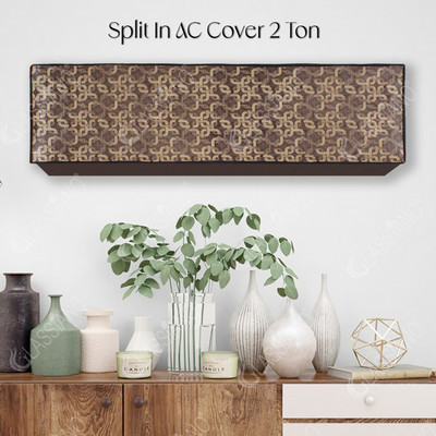 Glassiano Air Conditioner  Cover(Width: 114.3 cm, Black::Brown)