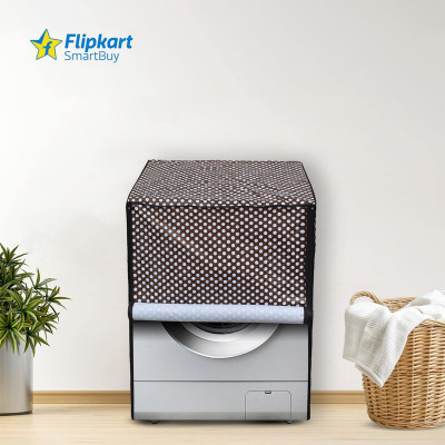 Flipkart SmartBuy Front Loading Washing Machine  Cover(Width: 61 cm, Brown White)