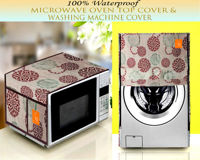 RELOOK INDUSTRIES Front Loading Washing Machine  Cover(Width: 58 cm, Beige, Maroon)