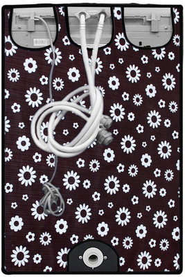 Nitasha Front Loading Washing Machine  Cover(Width: 64 cm, Brown, White)