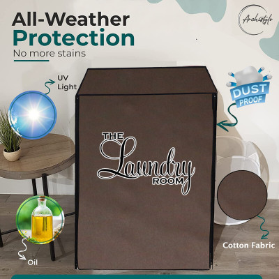 Archistylo Front Loading Washing Machine  Cover(Width: 68 cm, Brown)