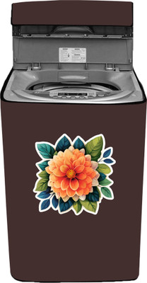 Amodori Top Loading Washing Machine  Cover(Width: 63 cm, Brown, Orange)