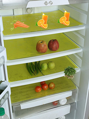 KUBER INDUSTRIES Fridge Mat(Width: 48 cm, Yellow)