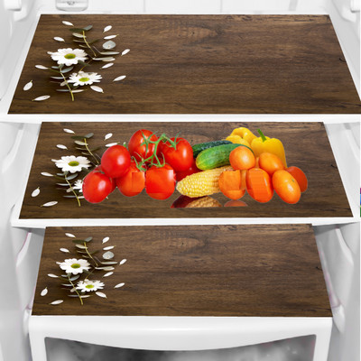 Trendy Rabbit Fridge Mat(Width: 32 cm, Green)