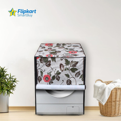 Flipkart SmartBuy Front Loading Washing Machine  Cover(Width: 61 cm, White Green)