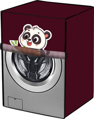 Amodori Front Loading Washing Machine  Cover(Width: 78 cm, Maroon, Brown)