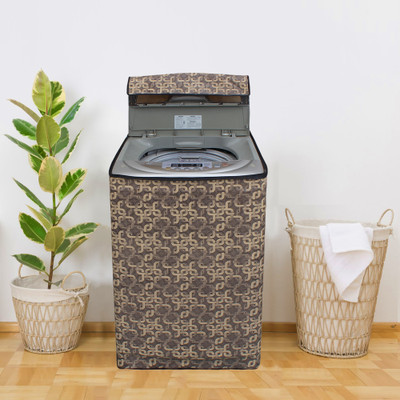 Glassiano Top Loading Washing Machine  Cover(Width: 58.42 cm, Gold)