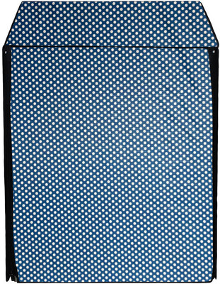 AAVYA UNIQUE FASHION Front Loading Washing Machine  Cover(Width: 67 cm, Blue, White)