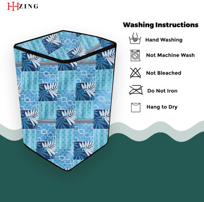 Hizing Top Loading Washing Machine  Cover(Width: 44 cm, Cyan, Blue)