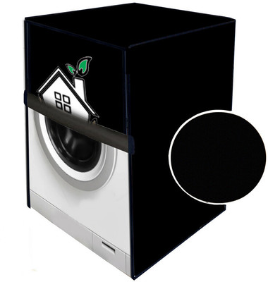 JM Homefurnishings Front Loading Washing Machine  Cover(Width: 61 cm, Black)