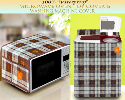 RELOOK INDUSTRIES Semi-Automatic Washing Machine  Cover(Width: 79 cm, Brown)