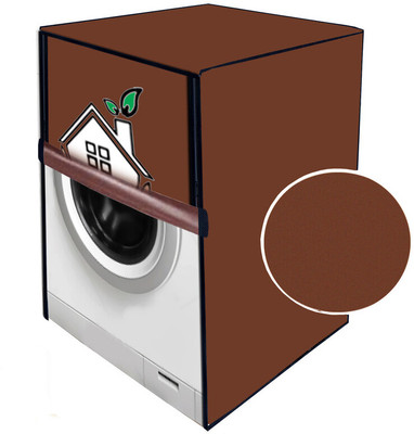 JM Homefurnishings Front Loading Washing Machine  Cover(Width: 52 cm, Brown)
