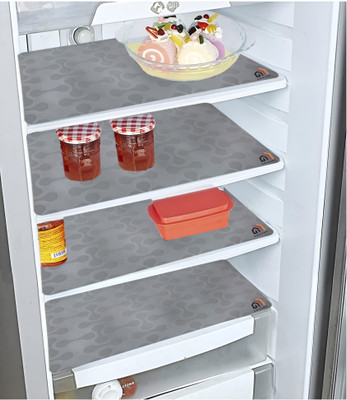 Crosmo Fridge Mat(Width: 28 cm, Grey)