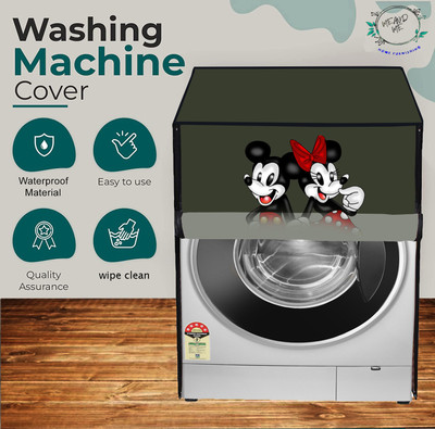 ME AND ME Front Loading Washing Machine  Cover(Width: 71 cm, Green, Red)