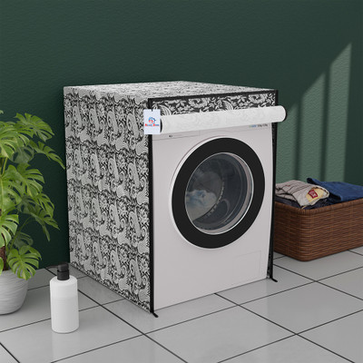 Heart Home Front Loading Washing Machine  Cover(Width: 60 cm, Black)