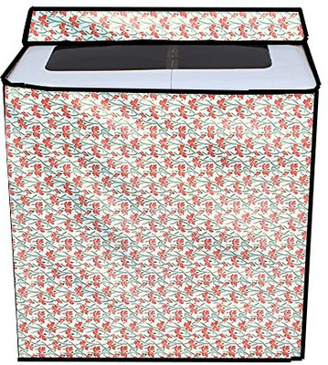 JM Homefurnishings Semi-Automatic Washing Machine  Cover(Width: 82 cm, Orange, Green)